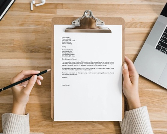 Offer Letter Acceptance